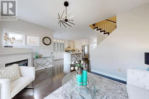 4 Hunters Corners, Markham, ON - Indoor Photo Showing Living Room With Fireplace