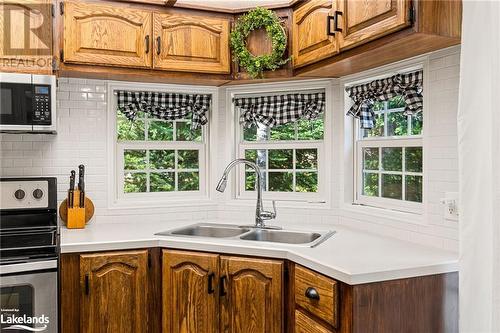 19 High Bush Road, Lake St. Peter, ON - Indoor Photo Showing Kitchen With Double Sink