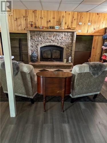 5 Lang Lake Drive, Spanish, ON - Indoor Photo Showing Living Room With Fireplace