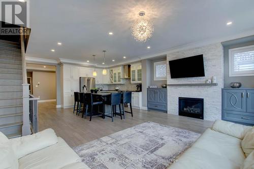 3139 Riverpath Common, Oakville, ON - Indoor Photo Showing Living Room With Fireplace