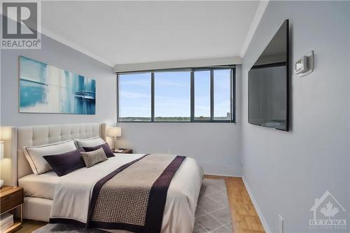 Staged bedroom - 1285 Cahill Avenue Unit#1303, Ottawa, ON - Indoor Photo Showing Bedroom