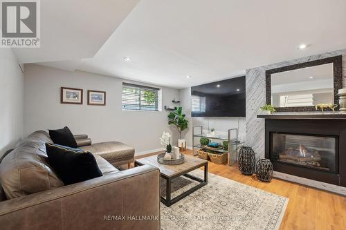 1089 Churchill Avenue, Oakville (College Park), ON - Indoor Photo Showing Living Room With Fireplace