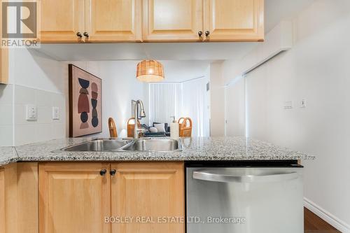 1019 - 230 Queens Quay W, Toronto (Waterfront Communities), ON - Indoor Photo Showing Kitchen With Double Sink