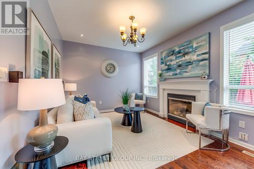 648 Hood Terrace, Milton (Coates), ON - Indoor Photo Showing Living Room With Fireplace