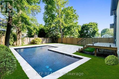 144 Stewart Street, Oakville (Old Oakville), ON - Outdoor With In Ground Pool With Backyard