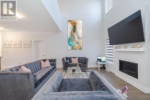 63 Jazzberry Road, Brampton (Sandringham-Wellington), ON - Indoor Photo Showing Living Room With Fireplace