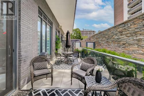 105 - 21 Park Street E, Mississauga (Port Credit), ON - Outdoor With Deck Patio Veranda With Exterior