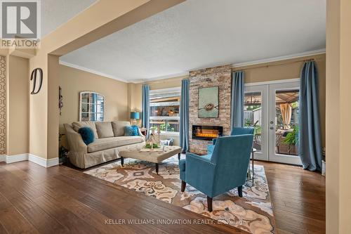 43 Jordan Drive, Cambridge, ON - Indoor Photo Showing Living Room With Fireplace