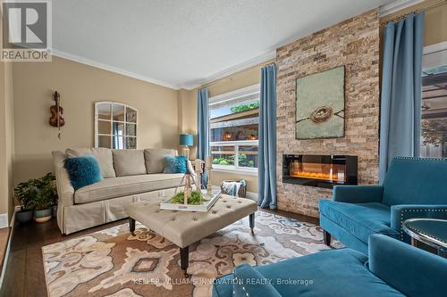 43 Jordan Drive, Cambridge, ON - Indoor Photo Showing Living Room With Fireplace