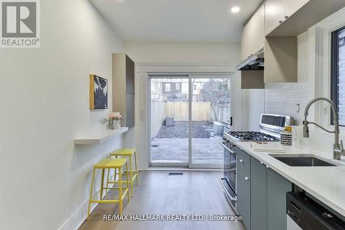 67 Gainsborough Road, Toronto (Woodbine Corridor), ON - Indoor Photo Showing Kitchen With Upgraded Kitchen