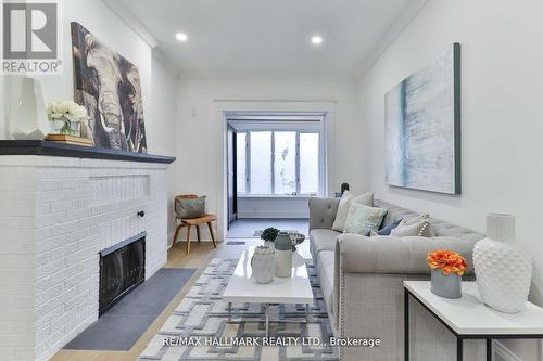 67 Gainsborough Road, Toronto, ON - Indoor Photo Showing Living Room With Fireplace