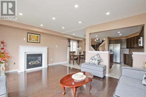 10 Davenhill Road, Brampton (Brampton East), ON - Indoor Photo Showing Living Room With Fireplace