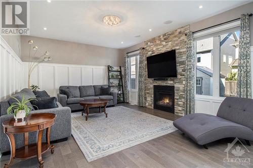 200 Dutchmans Way, Ottawa, ON - Indoor Photo Showing Living Room With Fireplace