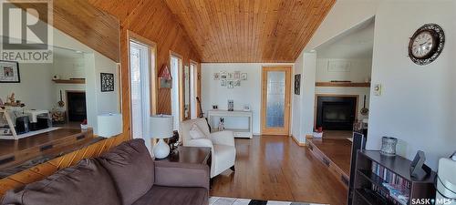 425 6Th Avenue E, Unity, SK - Indoor Photo Showing Living Room With Fireplace