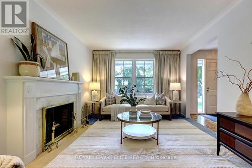 36 Hartsdale Drive, Toronto (Willowridge-Martingrove-Richview), ON - Indoor Photo Showing Living Room With Fireplace