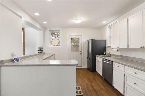 295 Plains Road W, Burlington, ON - Indoor Photo Showing Kitchen With Double Sink