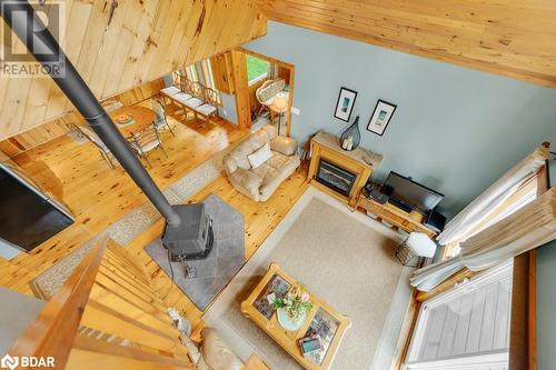 1018A Leisure Lane, Cloyne, ON - Indoor Photo Showing Other Room With Fireplace