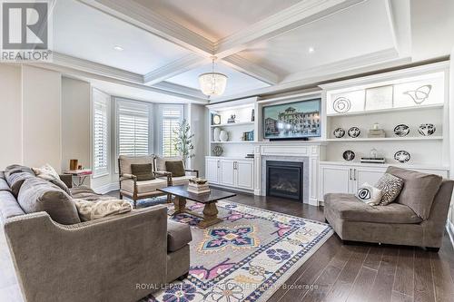 21 Provost Trail, Brampton, ON - Indoor Photo Showing Living Room With Fireplace