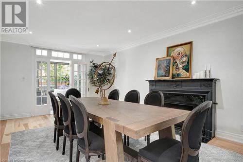 9 Lansdowne Road S, Cambridge, ON - Indoor Photo Showing Dining Room With Fireplace