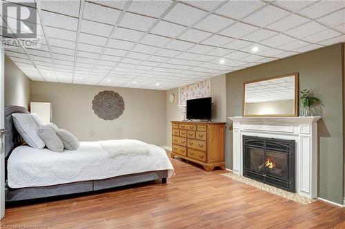 9 Lansdowne Road S, Cambridge, ON - Indoor Photo Showing Bedroom With Fireplace