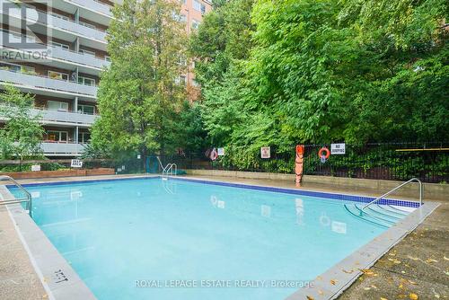 605 - 21 Dale Avenue, Toronto (Rosedale-Moore Park), ON - Outdoor With In Ground Pool With Backyard