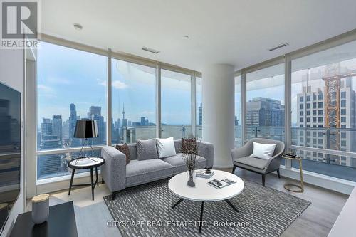 4107 - 1 Bloor Street, Toronto (Church-Yonge Corridor), ON - Indoor Photo Showing Living Room