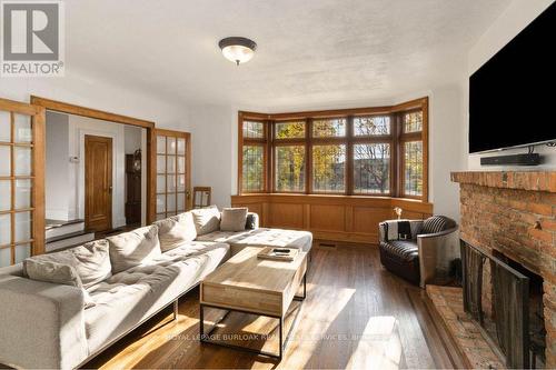 295 Plains Road W, Burlington, ON - Indoor Photo Showing Living Room With Fireplace