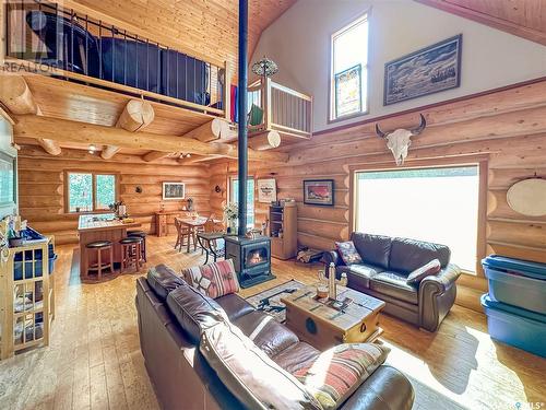 Northfork Acreage - Lily Plain, Pine Road, Duck Lake Rm No. 463, SK - Indoor Photo Showing Living Room With Fireplace