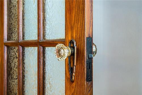 Original glass doorknobs. - 76 Weir Street N, Hamilton, ON - Indoor Photo Showing Other Room