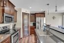 4270 Nicurity Drive, Regina, SK  - Indoor Photo Showing Kitchen With Double Sink With Upgraded Kitchen 