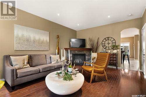 2632 Wallace Street, Regina, SK - Indoor Photo Showing Living Room With Fireplace