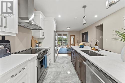 191 East Puce Road Unit# 10, Lakeshore, ON - Indoor Photo Showing Kitchen With Double Sink With Upgraded Kitchen