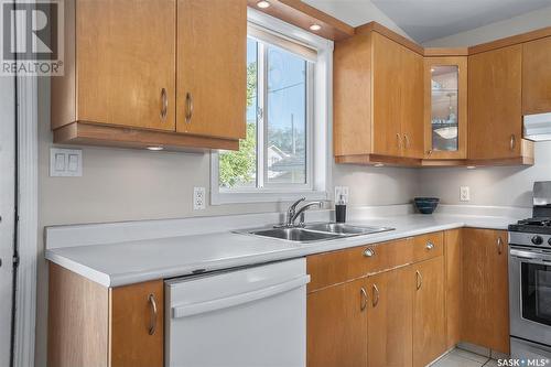 1505 Kilburn Avenue, Saskatoon, SK - Indoor Photo Showing Kitchen With Double Sink