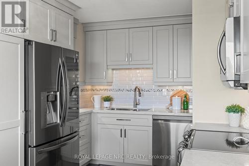 1202 - 15 Towering Heights Boulevard, St. Catharines, ON - Indoor Photo Showing Kitchen With Stainless Steel Kitchen With Double Sink