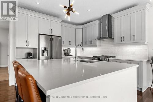 2020 Wateroak Drive, London, ON - Indoor Photo Showing Kitchen With Stainless Steel Kitchen With Double Sink With Upgraded Kitchen