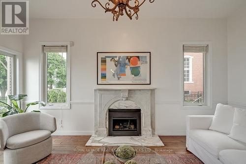 3286 Shelburne Place, Oakville, ON - Indoor Photo Showing Living Room With Fireplace