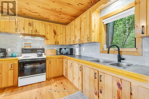 1018A Leisure Lane, North Frontenac, ON - Indoor Photo Showing Kitchen With Double Sink