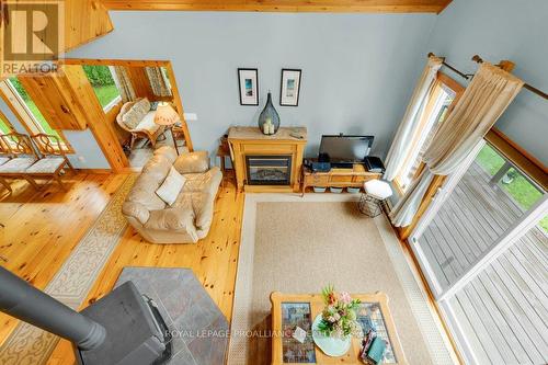 1018A Leisure Lane, North Frontenac, ON - Indoor With Fireplace