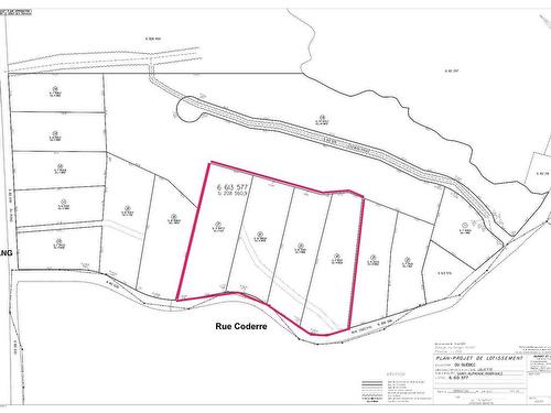 Plan (croquis) - Rue Coderre, Saint-Alphonse-Rodriguez, QC 