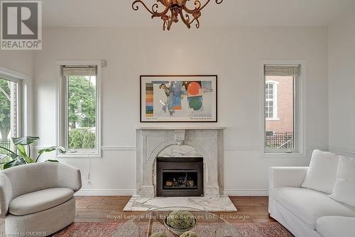 3286 Shelburne Place, Oakville (1001 - Br Bronte), ON - Indoor Photo Showing Living Room With Fireplace