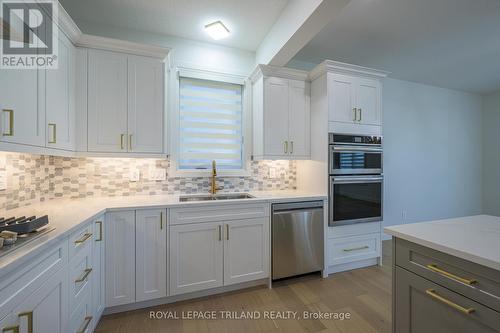 3741 Somerston Crescent, London, ON - Indoor Photo Showing Kitchen With Stainless Steel Kitchen With Double Sink With Upgraded Kitchen