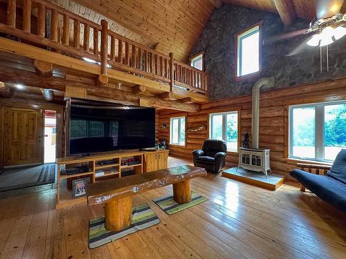 292 Branch Road 16 Storm Bay Road, Kenora, ON - Indoor Photo Showing Living Room With Fireplace