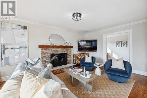 90 Farrow Crescent, Ajax (South West), ON - Indoor Photo Showing Living Room With Fireplace