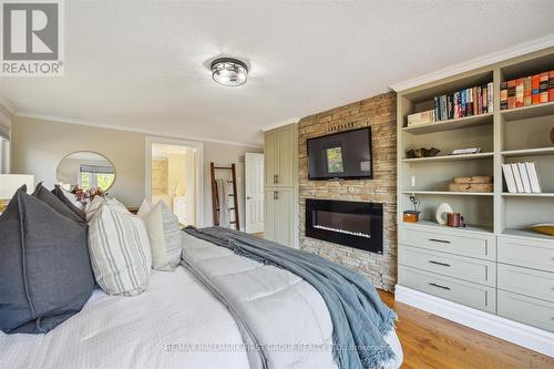 90 Farrow Crescent, Ajax (South West), ON - Indoor Photo Showing Bedroom With Fireplace