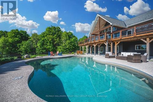 5385 Line 8 N, Oro-Medonte, ON - Outdoor With In Ground Pool With Deck Patio Veranda