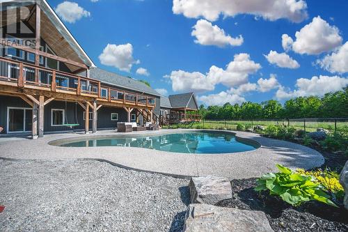 5385 Line 8 N, Oro-Medonte, ON - Outdoor With In Ground Pool With Deck Patio Veranda