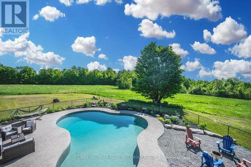 5385 Line 8 N, Oro-Medonte, ON - Outdoor With In Ground Pool With View