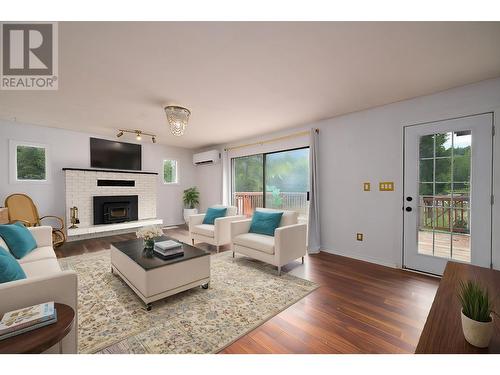 704 Barriere Lakes Road, Barriere, BC - Indoor Photo Showing Living Room With Fireplace