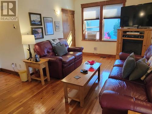 538 St. Laurent Avenue, Quesnel, BC - Indoor Photo Showing Living Room With Fireplace