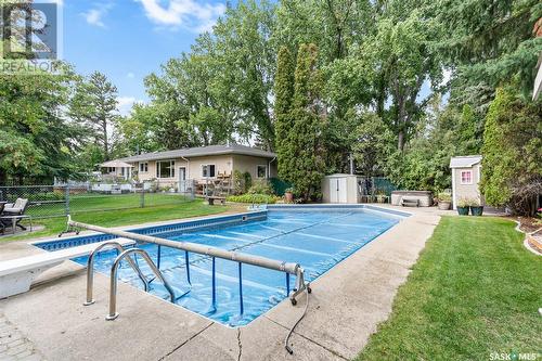 3441 Normandy Street, Saskatoon, SK - Outdoor With In Ground Pool With Deck Patio Veranda With Backyard